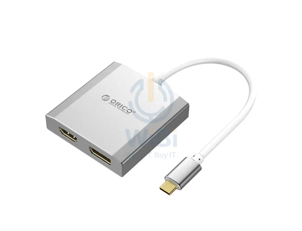 ORICO Type-C to Display Port & HDMI Adapter - Silver Accessories > Cables & Converters > Cables