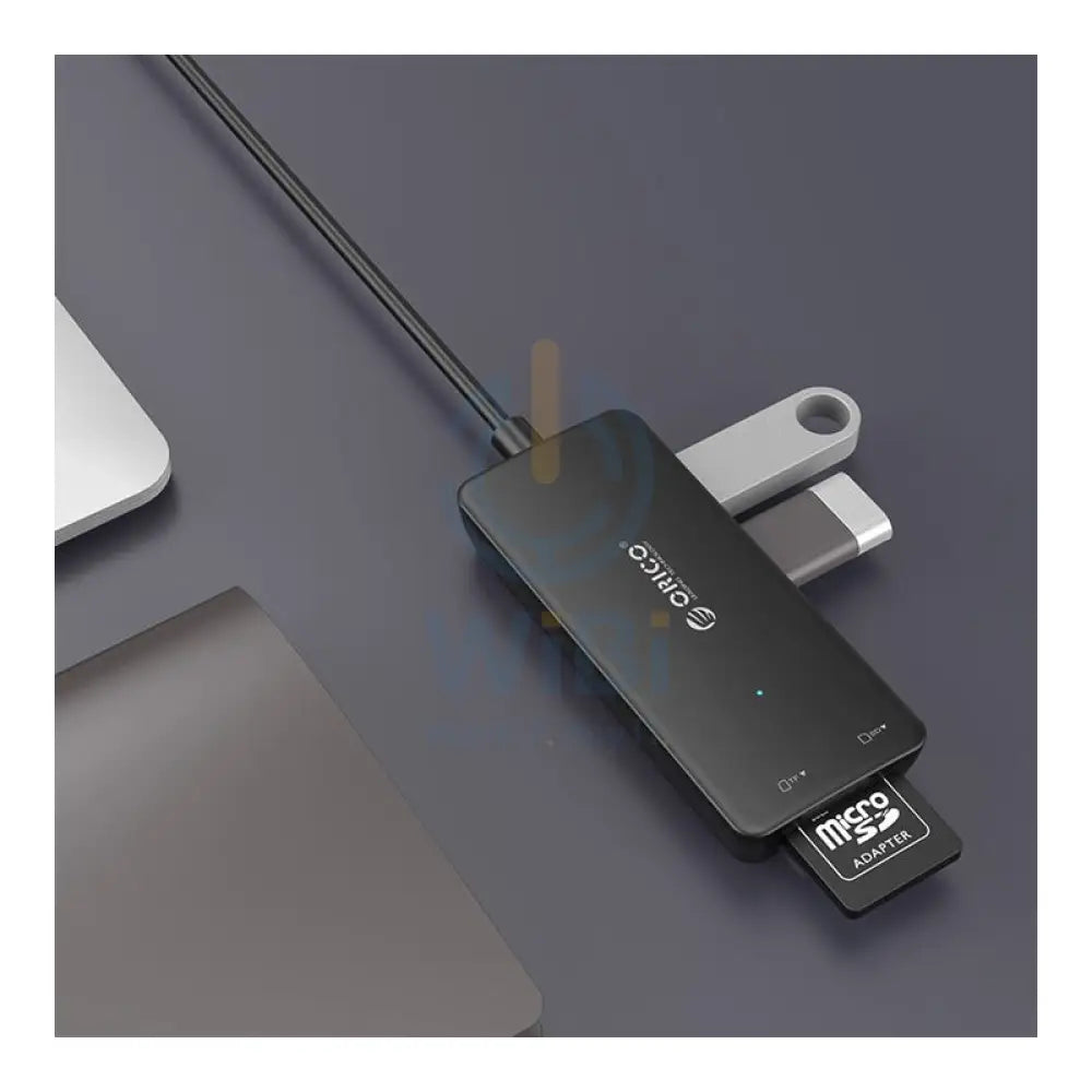 ORICO USB HUB - USB3.0 3-Port / Card Reader / Black Accessories > USB Hub
