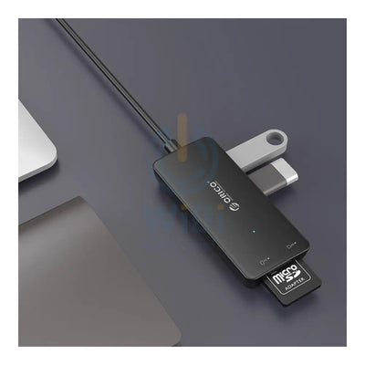أوريكو يو اس بي موزع - USB3.0 منفذ USB3.0 3-منفذ / بطاقة قارئ أسود اكسسوارات > يو اس بي موزع