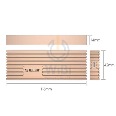 ORICO USB3.2 20Gbps M.2 NVMe SSD Enclosure - Rose Gold Accessories > Other Laptop Accessories