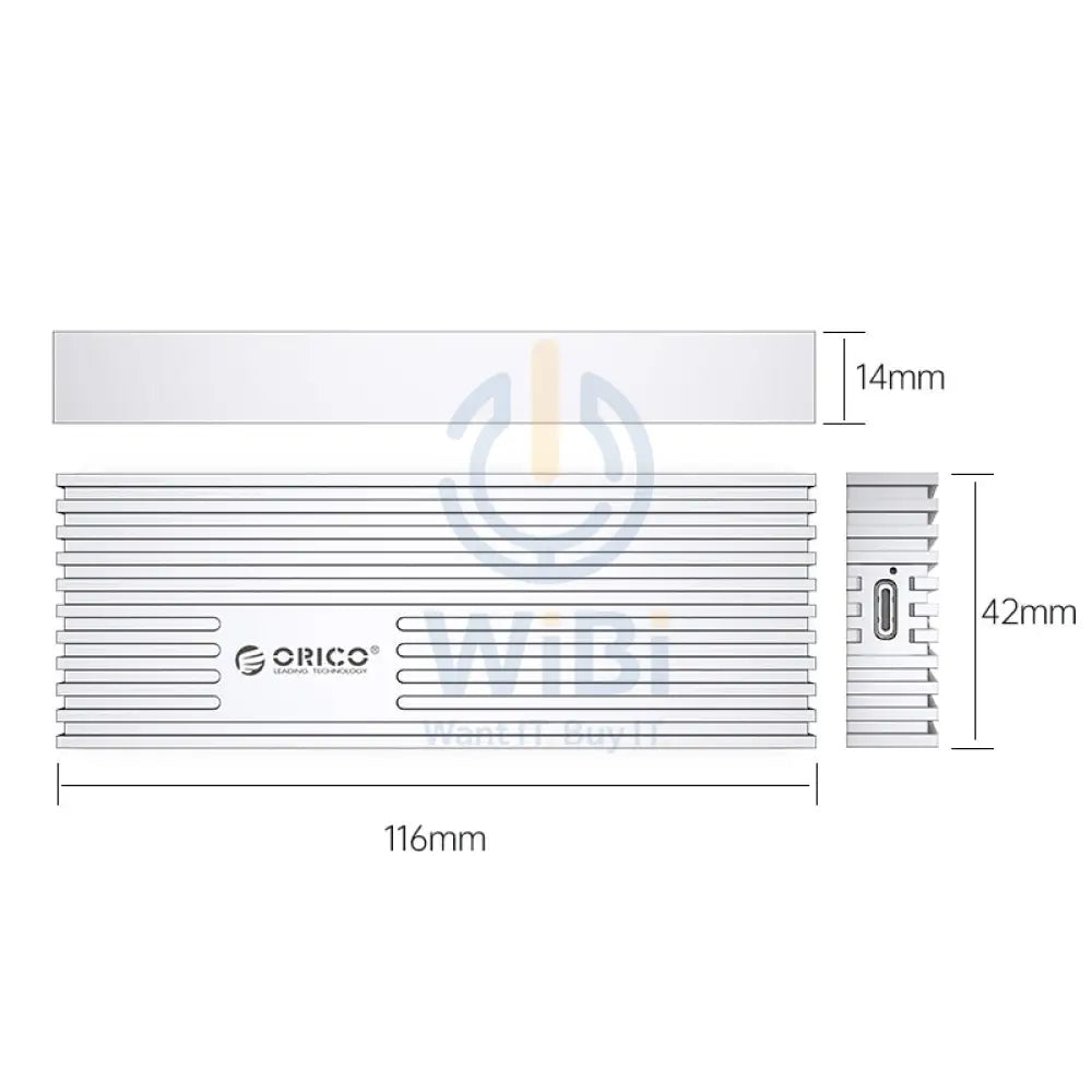 ORICO USB3.2 20Gbps M.2 NVMe SSD Enclosure - Silver Accessories > Other Laptop Accessories