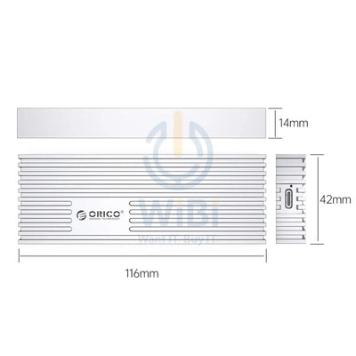 ORICO USB3.2 20Gbps M.2 NVMe SSD Enclosure - Silver Accessories > Other Laptop Accessories