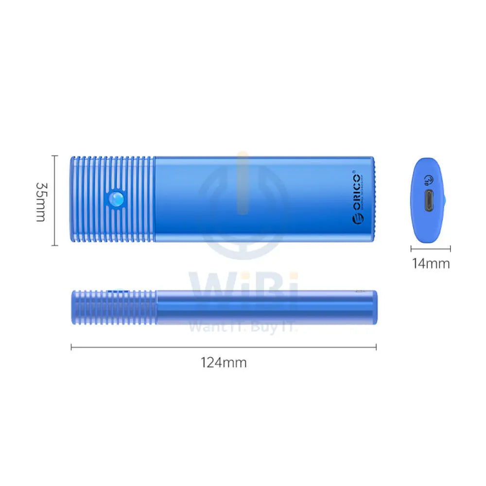 ORICO USB3.2 Gen2 Type-C M.2 NVMe SSD Enclosure - Blue Accessories > Other Laptop Accessories
