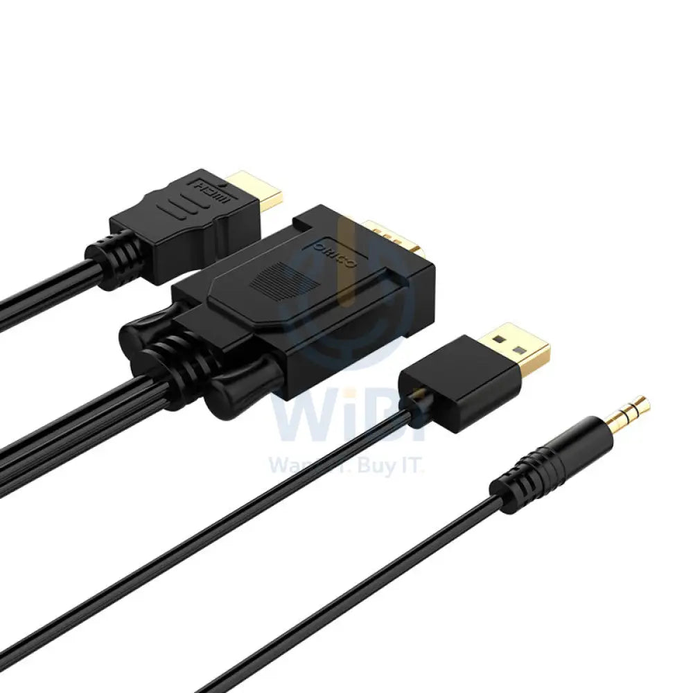 ORICO VGA to HDMI Cable - 5 Meter / Black Accessories > Cables & Converters > Cables