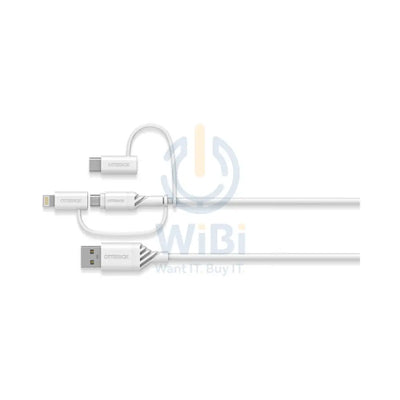 OtterBox 3-in-1 Cable - Micro USB / Lightning / USB-C / White