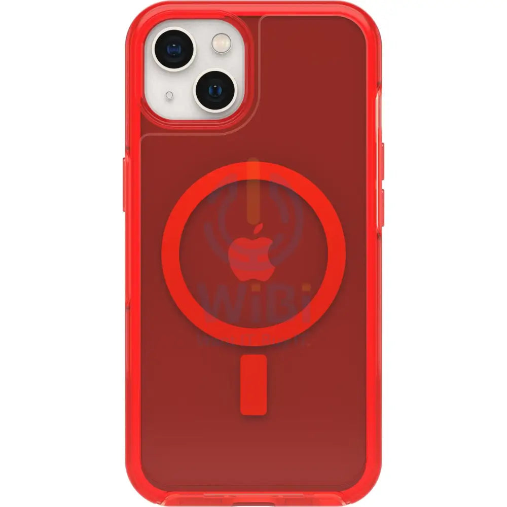 OtterBox iPhone 13 Symmetry Plus Magsafe Clear Case - Translucent Red Accessories > Mobiles & Tablets > Tablets