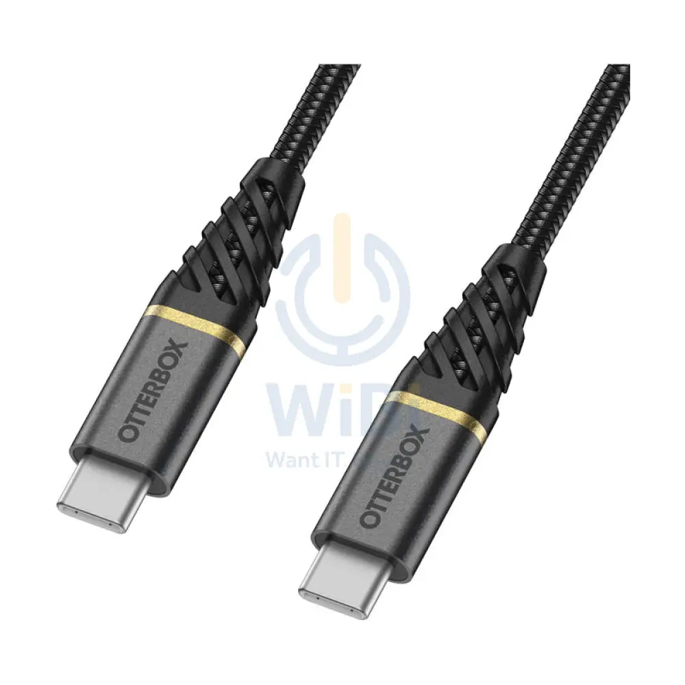 OtterBox Premium USB-C To USB-C Fast Charge Cable - USB-C / USB-C / 2 Meters / Black