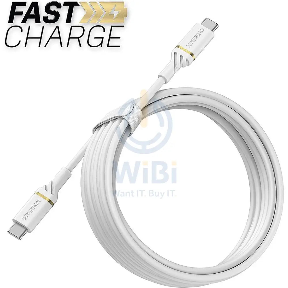 OtterBox USB-C to USB-C Fast Charge Cable - Standard 3 Meter - White Accessories > Cables & Converters > Cables
