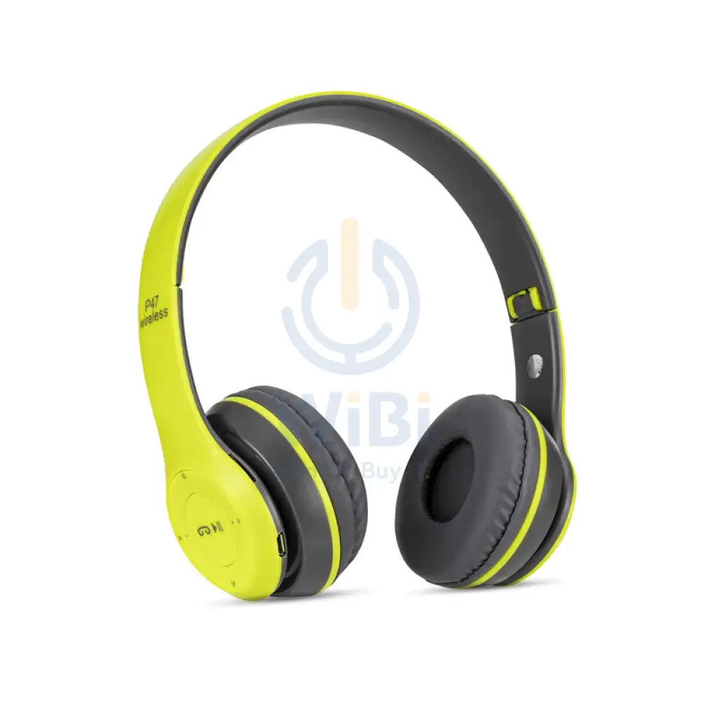 P47 Wireless Headphone - Bluetooth 4.2 / Wireless / Green - Bundle Offer Accessories > Audio > Headphones