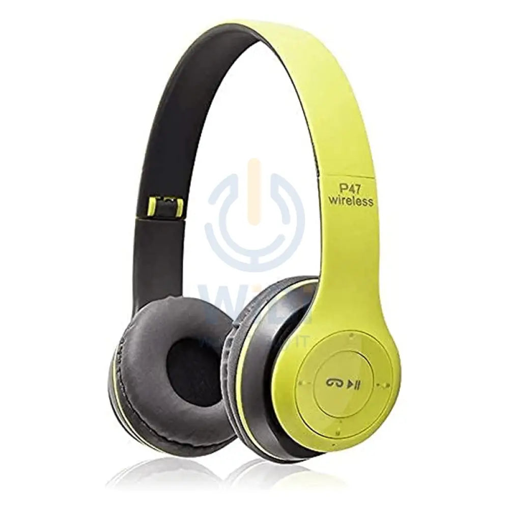P47 Wireless Headphone - Bluetooth 4.2 / Wireless / Green - Bundle Offer Accessories > Audio > Headphones