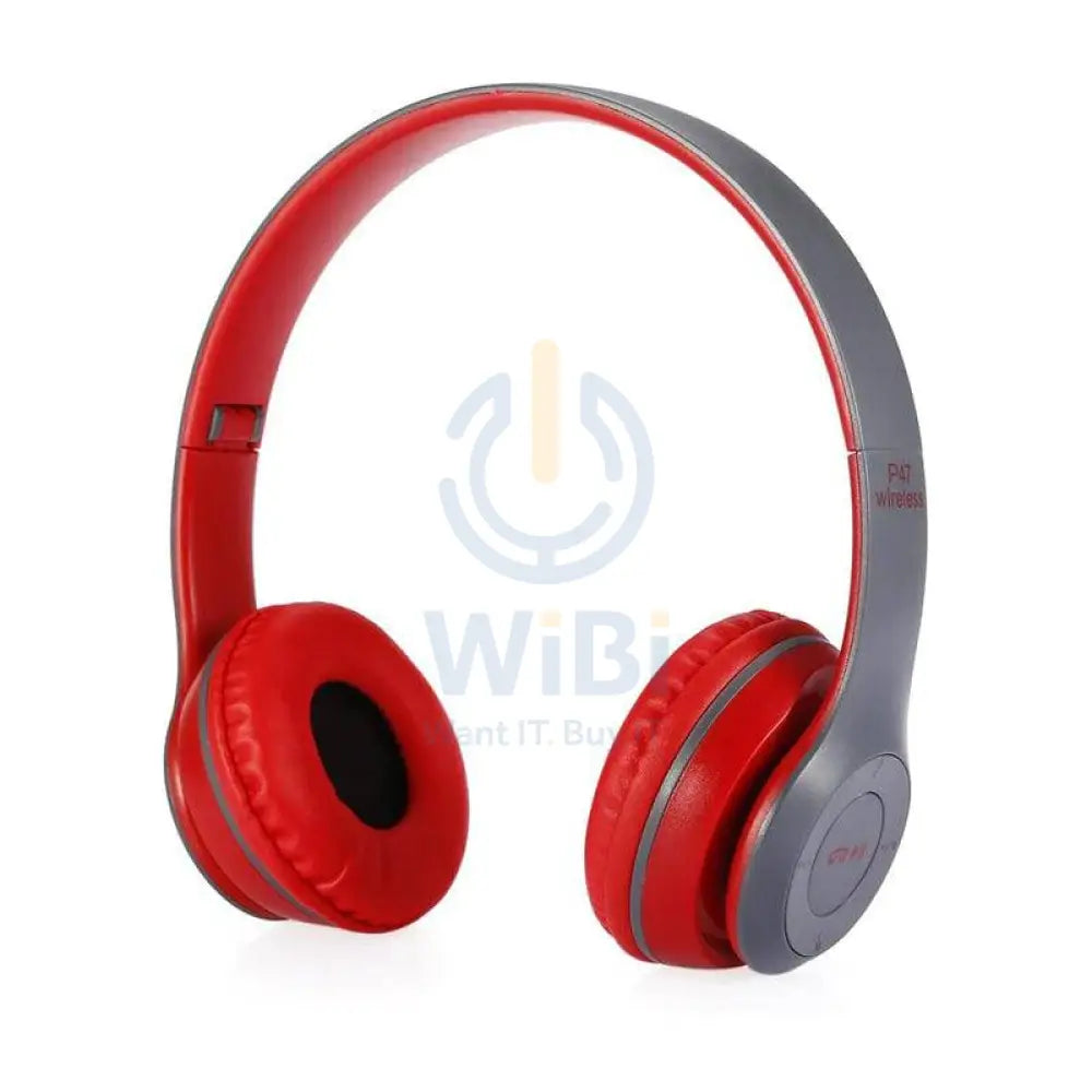 P47 Wireless Headphone - Bluetooth 4.2 / Wireless / Red - 2’s Day Treats Accessories > Audio > Headphones