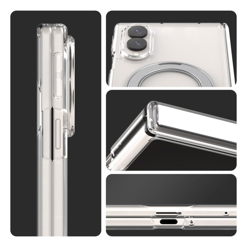 Araree Duple 360 Magsafe Stand Cover For Samsung Galaxy Z Fold 8 - Clear