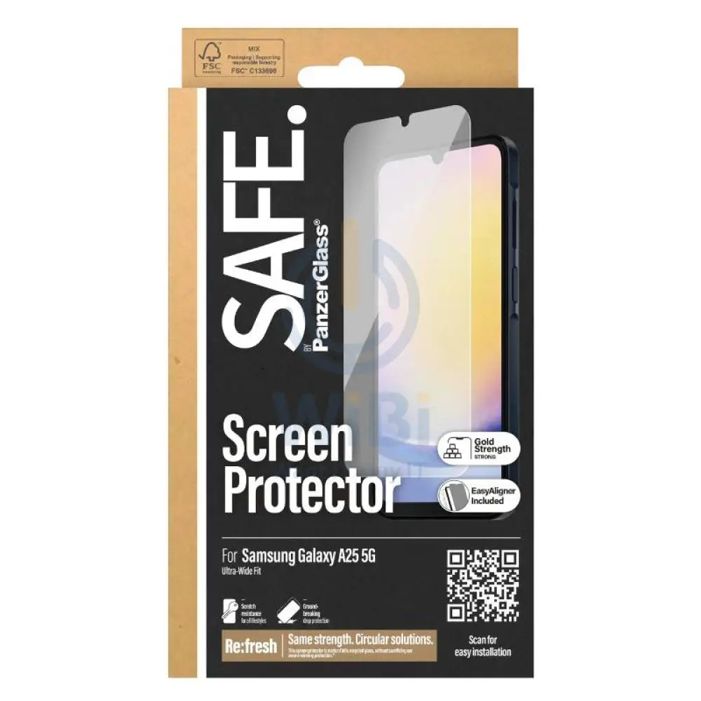 PanzerGlass Ultra-Wide Fit Screen Protector - Samsung Galaxy A25 / Clear Accessories > Mobiles & Tablets > Mobiles >