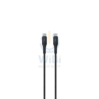 Pawa Nylon Braided 60W Data & Quick Charging USB-C to USB-C Cable 1.2m/4ft - Black Accessories > Cables & Converters >