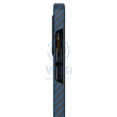 Pitaka iPhone 12 MagEZ Case - Blue Karbon - Black/Blue Twill Accessories > Mobiles & Tablets > Mobiles