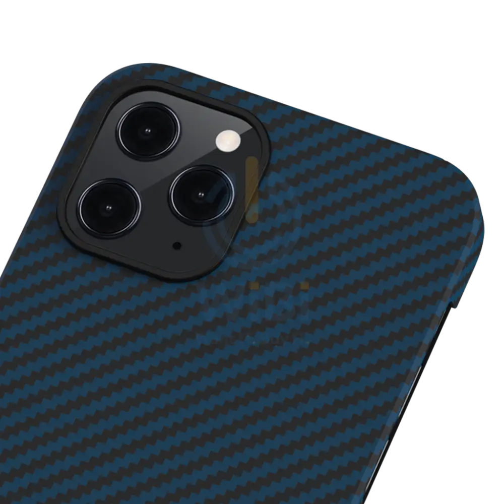 Pitaka iPhone 12 Pro MagEZ Case Blue Karbon - Black/Blue Twill Accessories > Mobiles & Tablets > Mobiles > Covers &