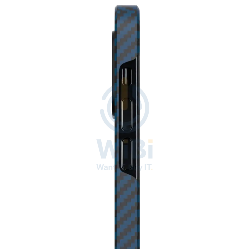 Pitaka iPhone 12 Pro MagEZ Case Blue Karbon - Black/Blue Twill Accessories > Mobiles & Tablets > Mobiles > Covers &