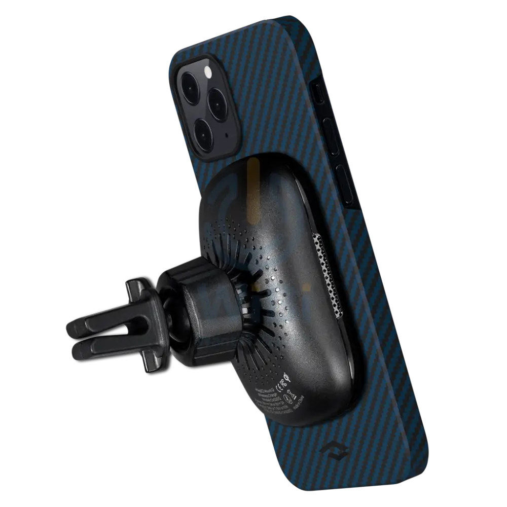 Pitaka iPhone 12 Pro MagEZ Case Blue Karbon - Black/Blue Twill Accessories > Mobiles & Tablets > Mobiles > Covers &