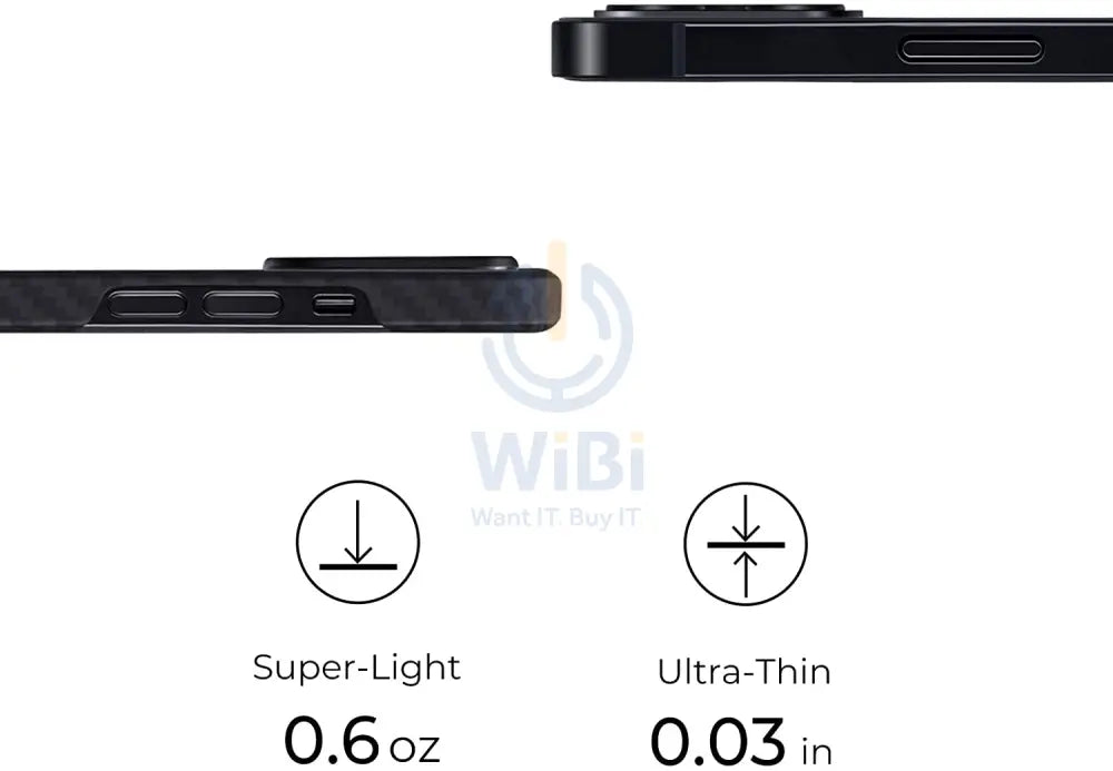 Pitaka iPhone 12 Pro MagEZ Case Karbon - Black/Grey Twill Accessories > Mobiles & Tablets > Mobiles > Covers & Cases