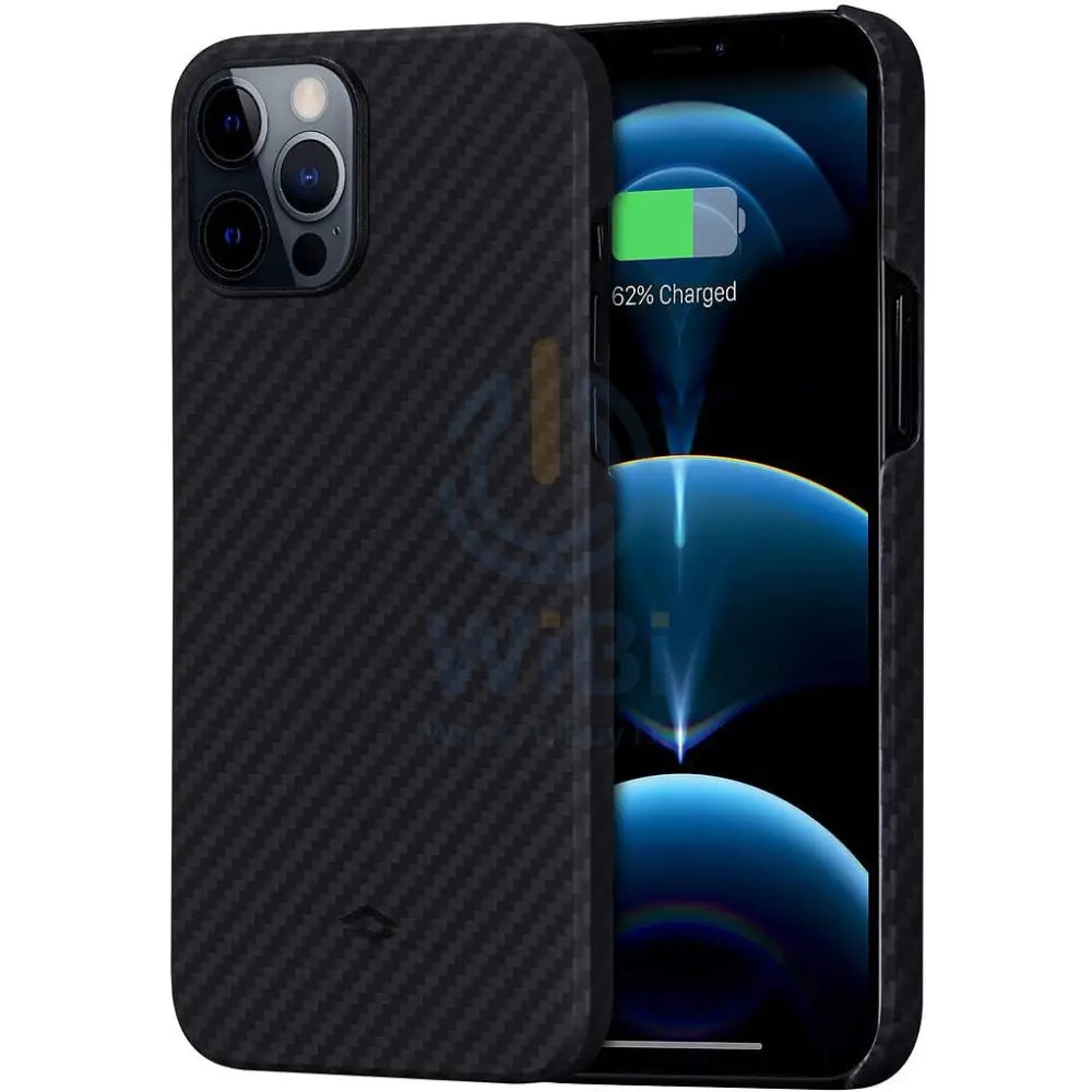 Pitaka iPhone 12 Pro MagEZ Case Karbon - Black/Grey Twill Accessories > Mobiles & Tablets > Mobiles > Covers & Cases