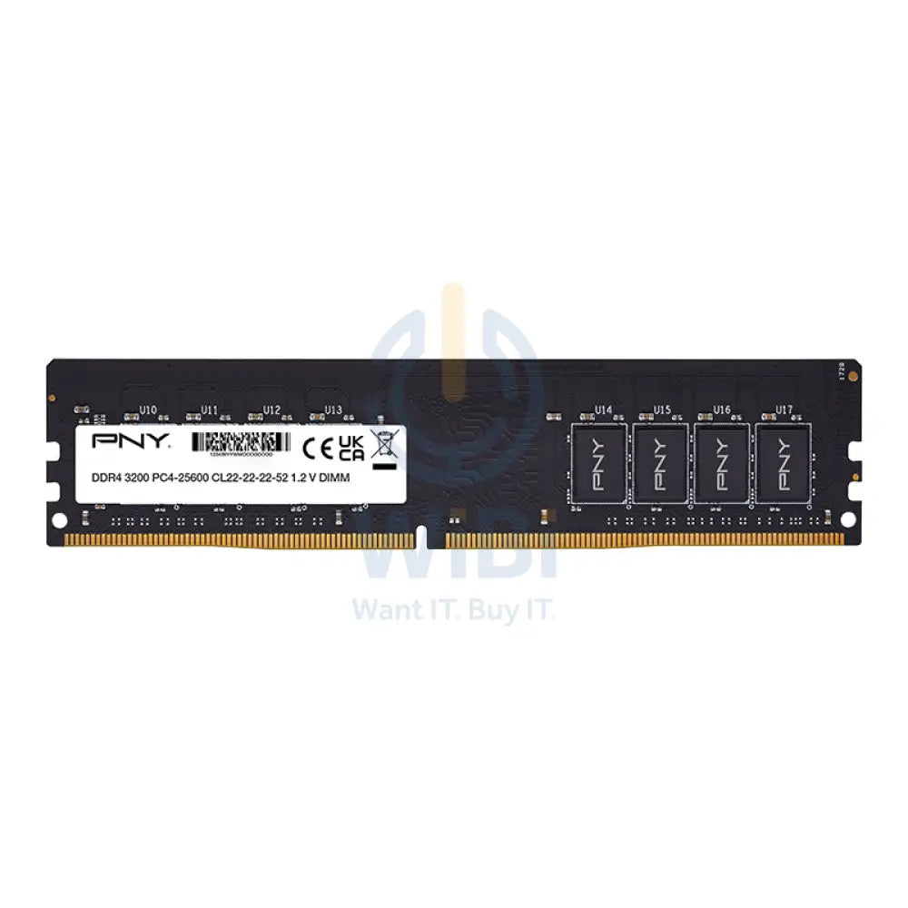 PNY Desktop Memory - 16GB / DDR4 / 3200MHz Accessories > Memory > Desktop Memory