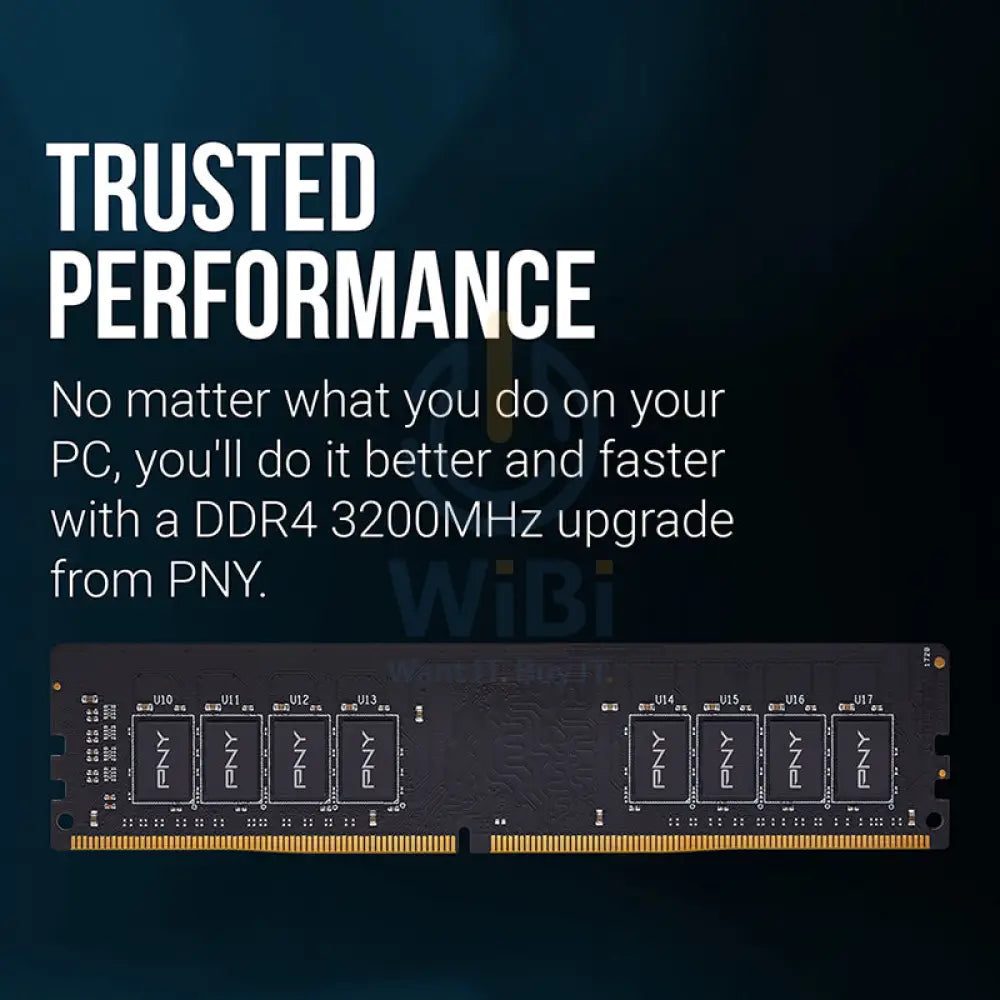 PNY Desktop Memory - 16GB / DDR4 / 3200MHz Accessories > Memory > Desktop Memory