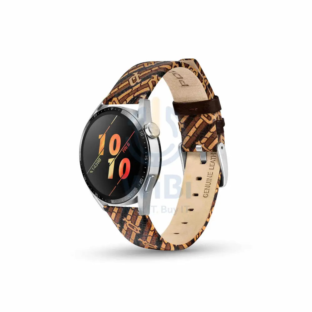 Police Mono Apple Watch 38/40/41mm Smart Watch 20mm Leather Strap - Brown Accessories > Smart Watches