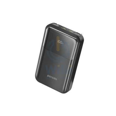 Porodo 10000mah Power Bank Built-in Removable Cables Quick Charge & Compact - Black Accessories > Power Bank