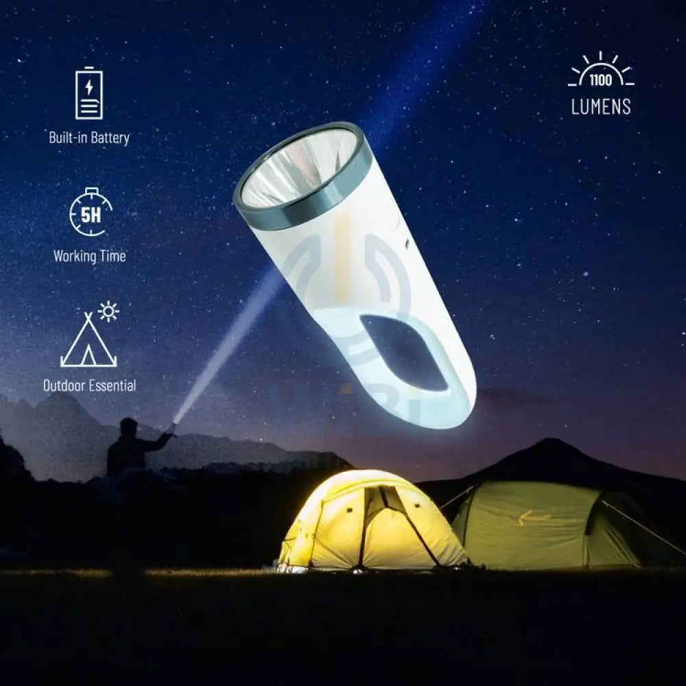 Porodo 2 in 1 Multi-Function Outdoor Flash Light - White Accessories > Other Accessories