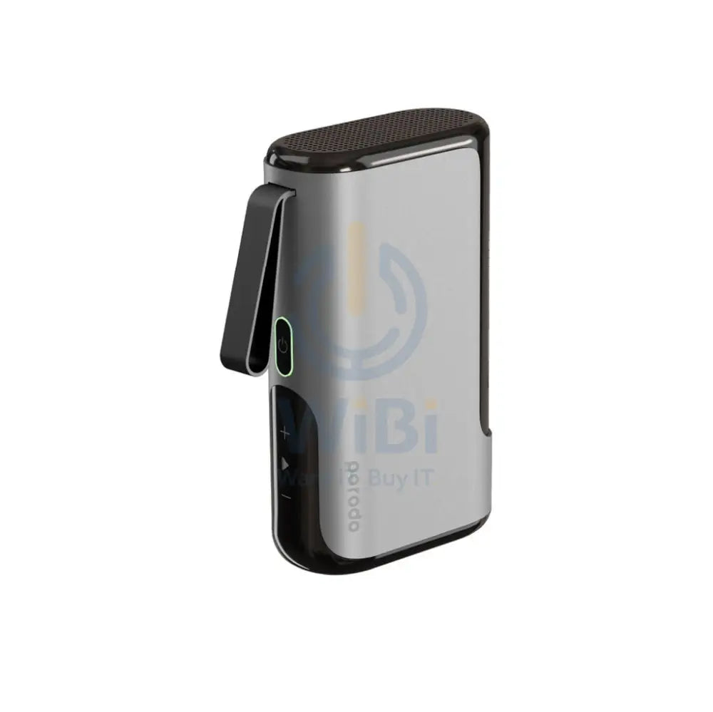 Porodo 3-in-1 10000mAh Power Bank Speaker With Built-in Phone Holder - Silver Accessories > Power Bank