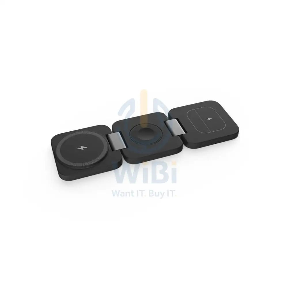 Porodo 3in1 Magsafe Wireless Foldable Charger - Black Accessories > Power Adapters