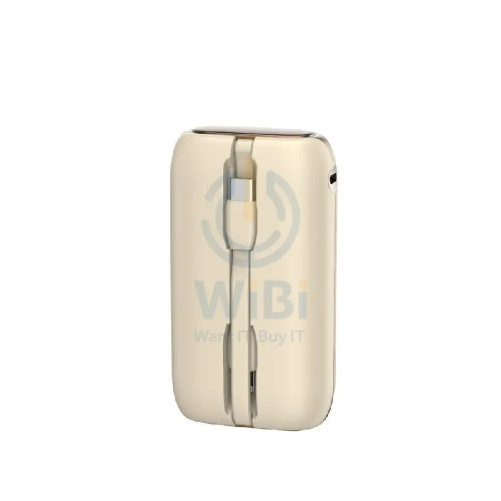 Porodo 4 Power Bank Station - 10000mAh / Lightning / Type-C / Gold Accessories > Power Bank