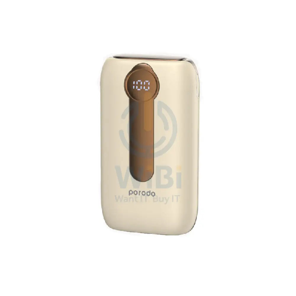 Porodo 4 Power Bank Station - 10000mAh / Lightning / Type-C / Gold Accessories > Power Bank