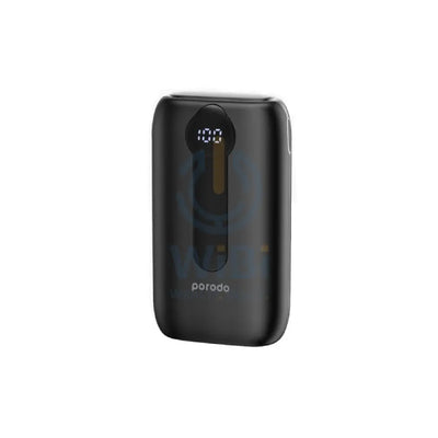 Porodo 4 Power Bank Station Lightning & Type-C Integrated Cable - 10000mAh / Black Accessories > Power Bank