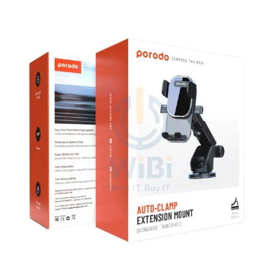 Porodo Air Vent Adjustable Car Mount - Black Accessories > Mobiles & Tablets > Mobiles > Mobile Holder / Stands