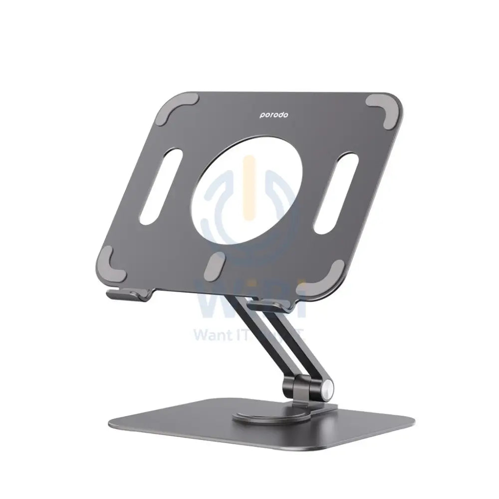 Porodo Aluminum Alloy Holder Angle Adjustable And Rotatable Tablet Stand - Grey Accessories > Mobiles & Tablets >