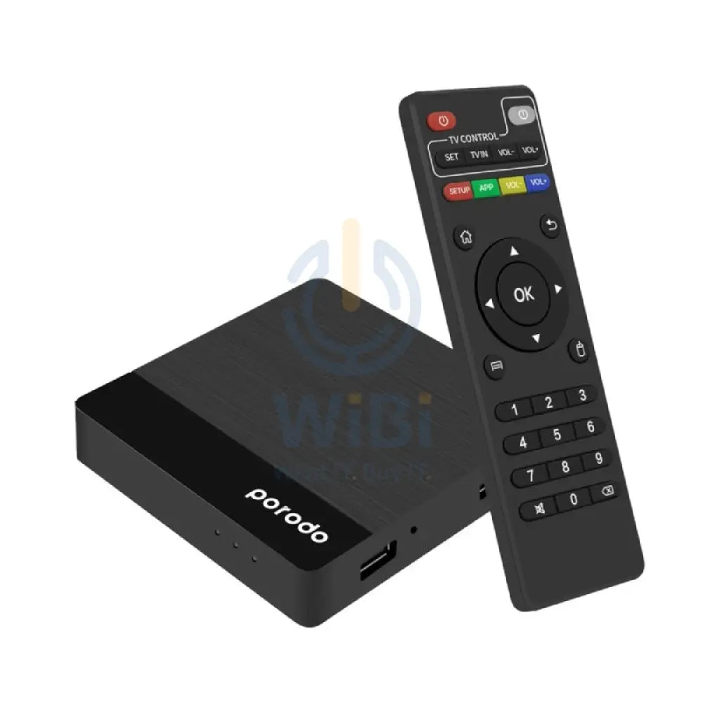 Porodo Android Video Streaming TV Box - Black Accessories > Smart Devices