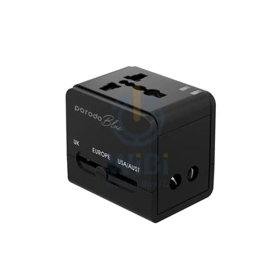 Porodo Blue Dual USB Universal Charger - Black Accessories > Power Adapters