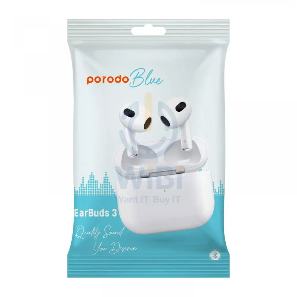 Porodo Blue Earbuds Pro 2 - White Accessories > Audio > Headphones