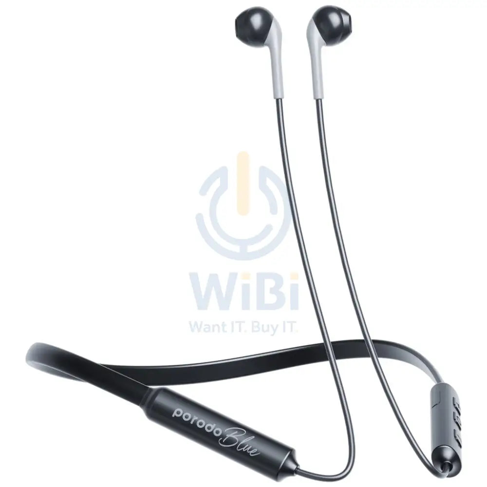Porodo Blue ENC Neckband Apple Buds Earphones - Black Accessories > Audio > Headphones