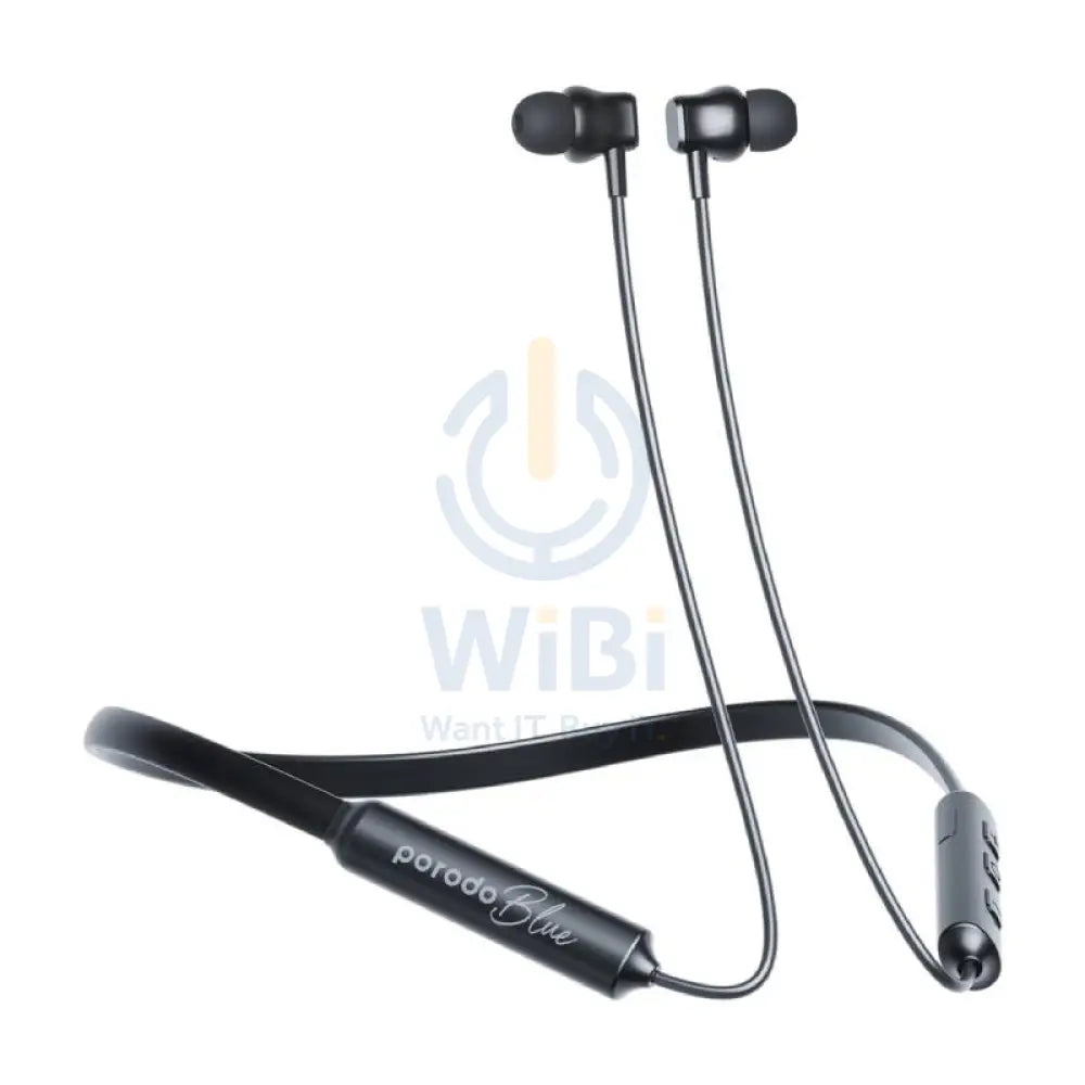 Porodo Blue ENC Neckband - Wireless / Black Accessories > Audio > Headphones