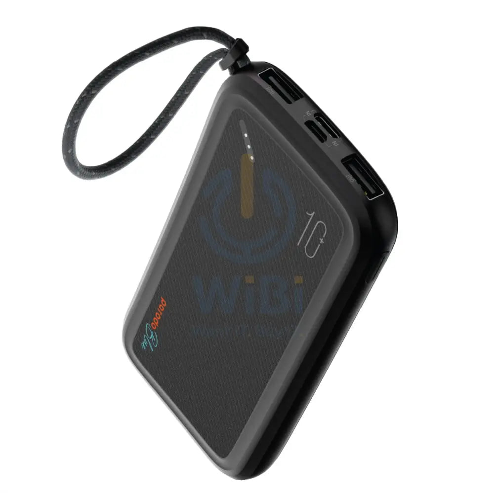 Porodo Blue Power Bank 10000mAh (Dual USB-A Output + Type-C & Micro USB Input) - Black Accessories > Power Bank > Offer
