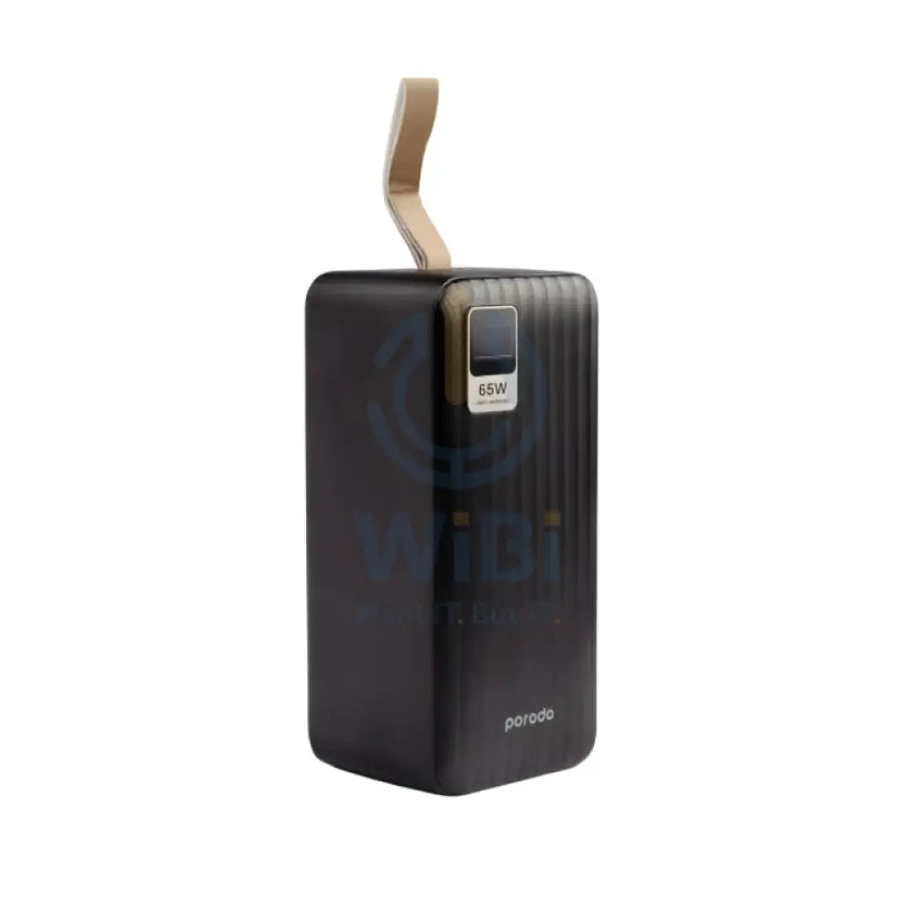 Porodo Compact Power Bank - 50000mAh / PD / 65W / Black Accessories > Power Bank