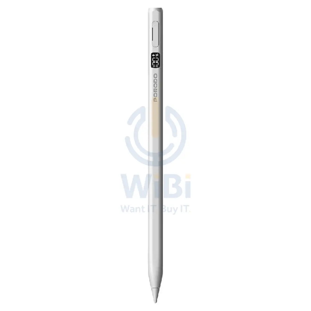 Porodo Magnetic Active Stylus Pen - 100mAh / White Accessories > Mobiles & Tablets > Tablets > Stylus & Pencil