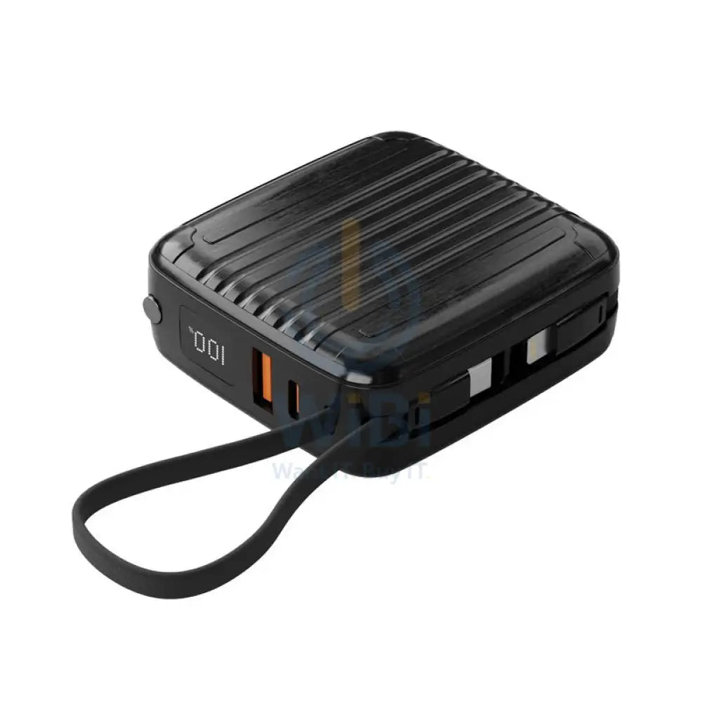 Porodo Magsafe Power Bank Wireless - 10000mAh / 20W / USB-A / Type-C / Lighting - Black Accessories > Power Bank
