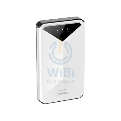 Porodo portable WiFi Router - 3G / 4G / 2100mAh / White Networking Products > Routers