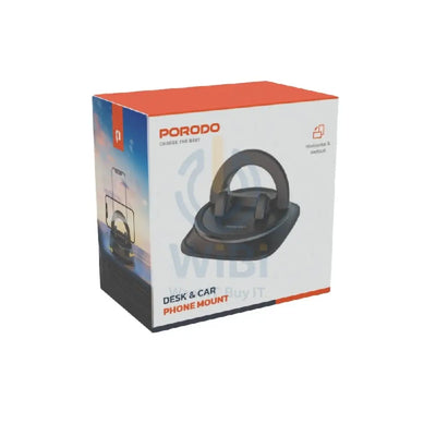Porodo Rotatable Mobile Phone Bracket - Black Accessories > Mobiles & Tablets > Mobiles > Mobile Holder / Stands