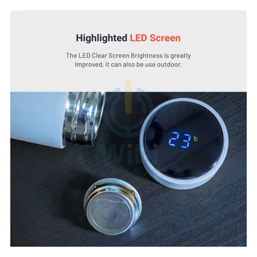 Porodo Smart Water Bottle Cup - 500 ml / Temperature Indicator / Blue