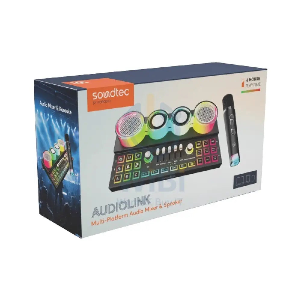 Porodo Soundtec Audiolink Multi-Platform Audio Mixer and Speaker - Black Accessories > Audio > Speakers