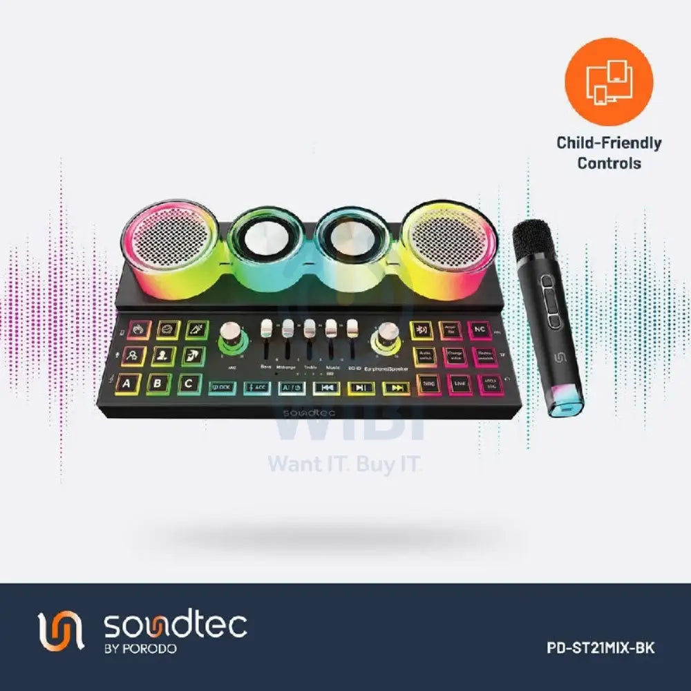 خلاط الصوت ومكبر الصوت متعدد المنصات ومكبر الصوت من بورودو ساوندتيك ساوندتيك أوديولينك - أسود اكسسوارات > الصوت > سماعات